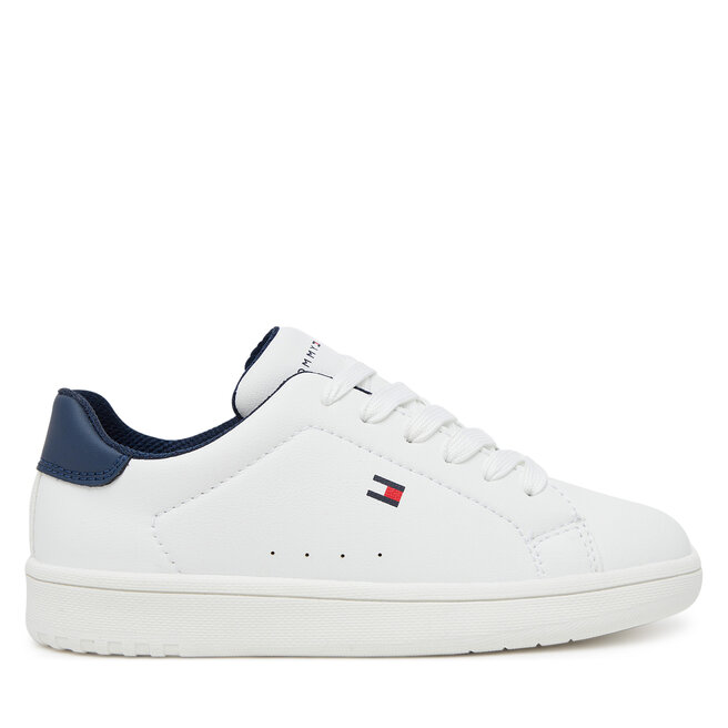 Sneakersy Tommy Hilfiger Low Cut Lace-Up - S Biały