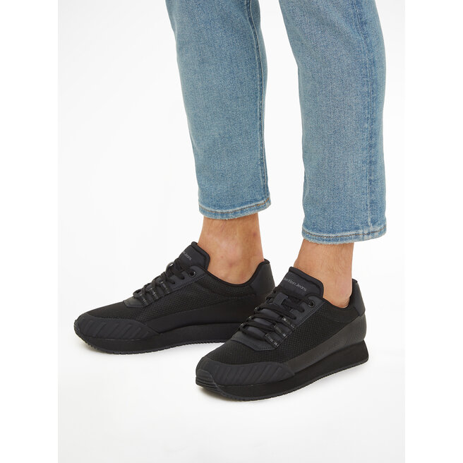Calvin Klein Jeans Sportcipő Calvin Klein Jeans Retro Runner Laceup YM0YM00712 Triple Black BEH