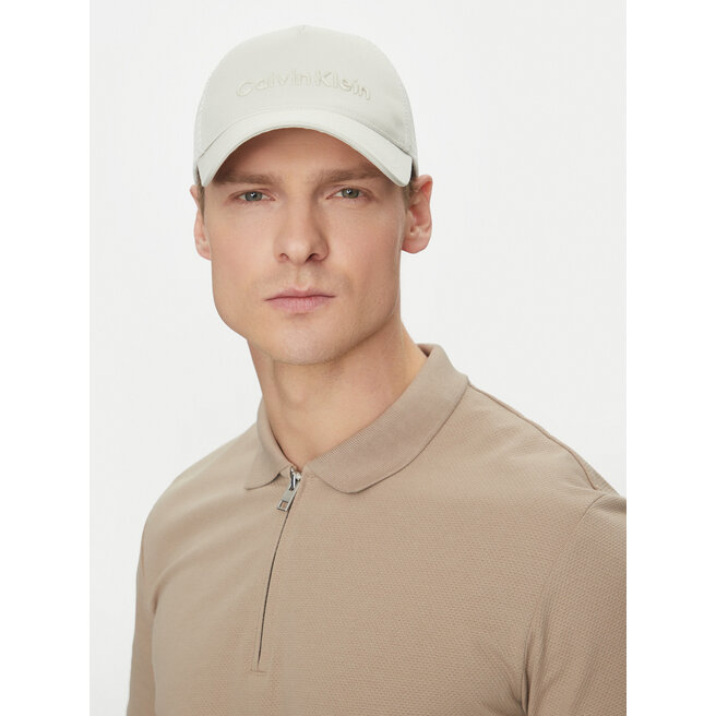 Czapka z daszkiem Calvin Klein - Beżowy