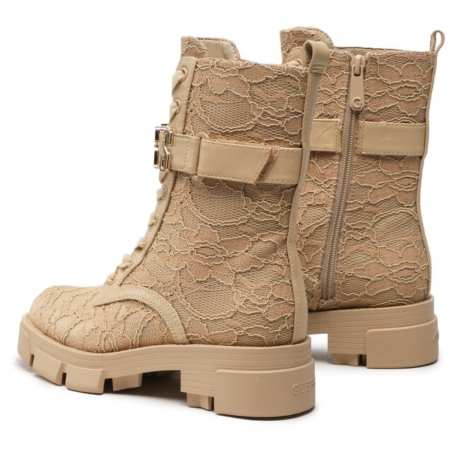 Guess Polokozačky Guess Madox4 FL5MX4 LAC10 BEIGE