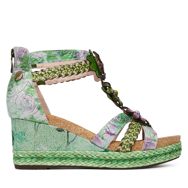 Sandały Laura Vita Facyo 72 Zielony - kobiece