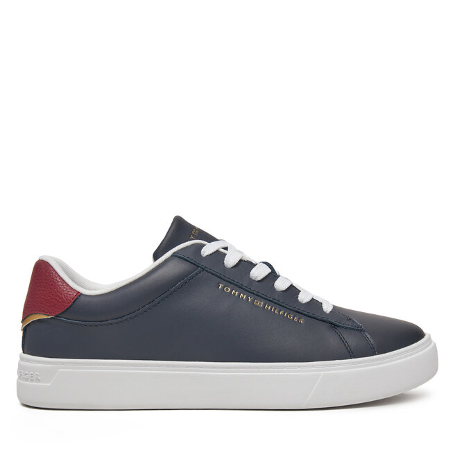 Sneakersy Tommy Hilfiger Essential Court Sneaker - Granatowy