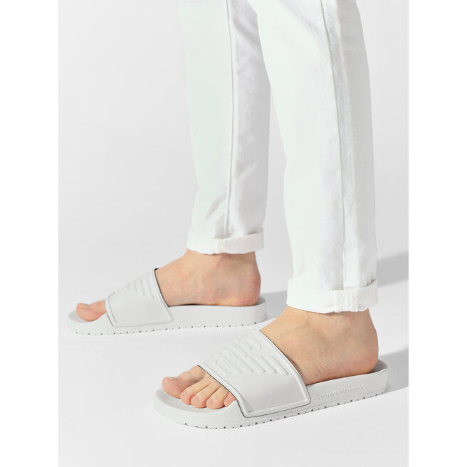 Emporio Armani Papucs Emporio Armani XVPS04 XN747 00001 White
