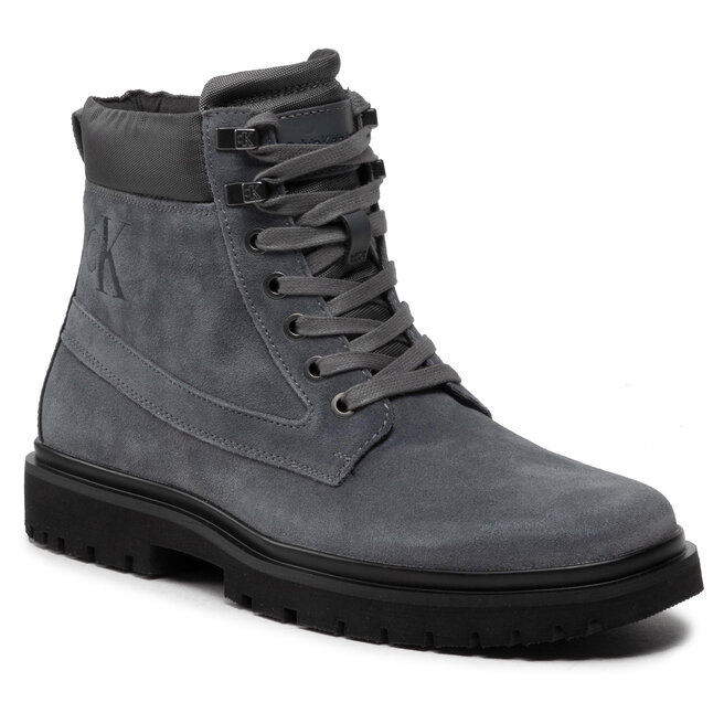 Ghete Calvin Klein Jeans Lug Mid Laceup Boot Hike YM0YM00270 Industrial Grey PRC altele-De imagine noua gjx.ro