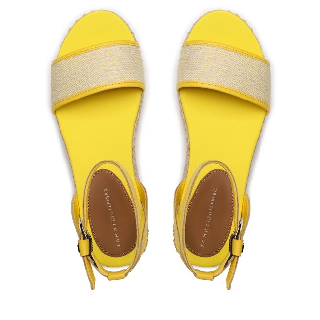 Tommy Hilfiger Espadrilles Tommy Hilfiger Th Woven Platform Sandal FW0FW07345 Vivid Yellow ZGS