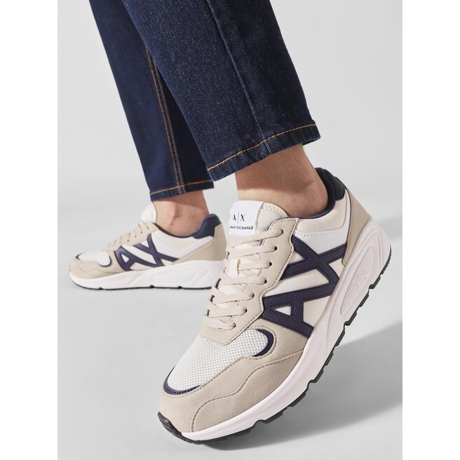 Armani Exchange Tenisice Armani Exchange XUX152 XV610 T058 Beige+Navy