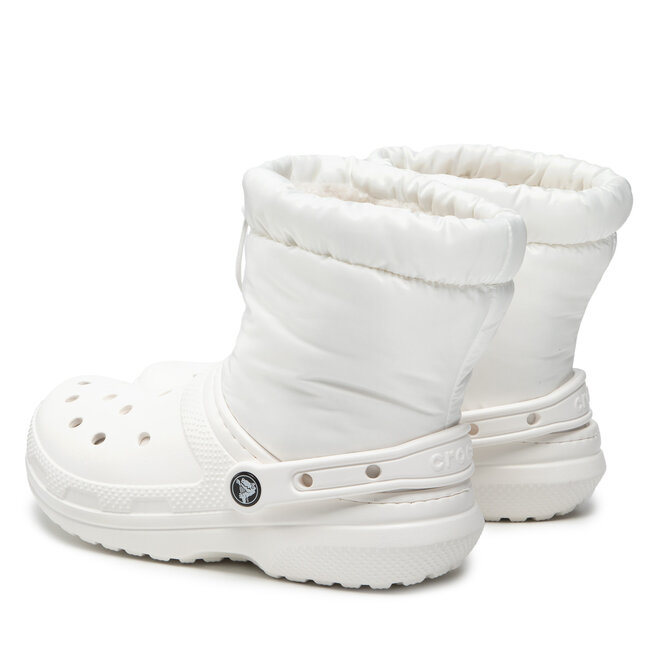 Crocs Stiefeletten Crocs Classic Lined Neo Puff Boot 206630 White/White