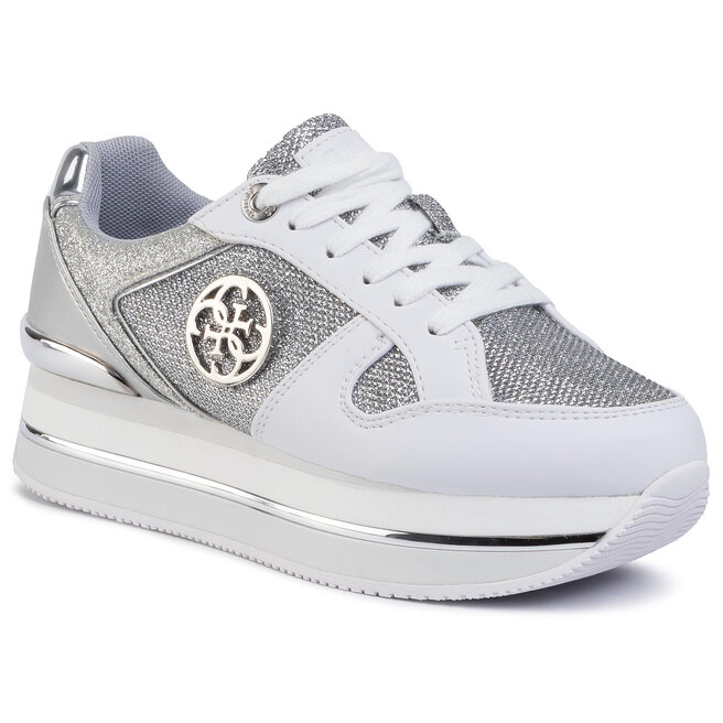 mode And hard Sneakers Guess Dealy FL5DLY FAM12 WHITE/SILVER | epantofi.ro