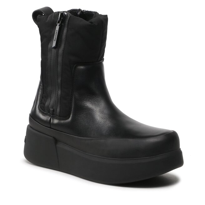 Botine Calvin Klein Padded Nylon Ankle Boot HW0HW01262 Ck Black BAX