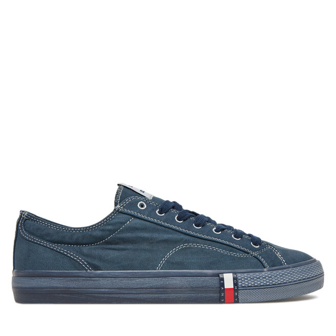 Tenisówki Tommy Jeans Archive Vulc. Y2K Washed Canvas EM0EM01720 Granatowy - męskie