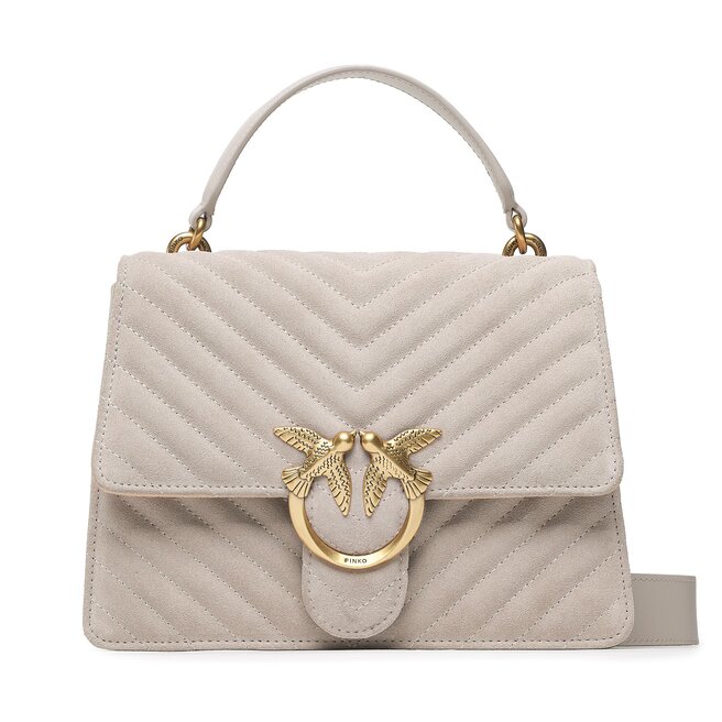 Geantă Pinko Love One Top Handle Classic Ligh Grey I30Q