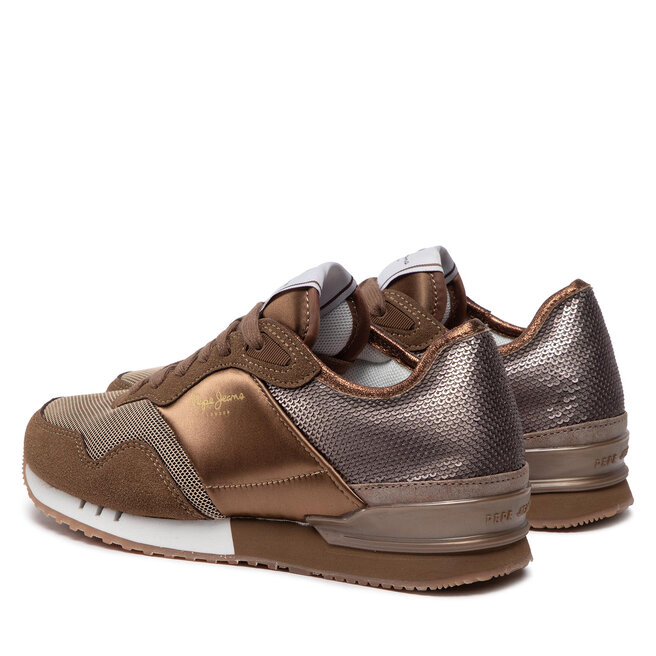Pepe Jeans Sneakersy Pepe Jeans London W Sequins PLS31382 Concrete 840