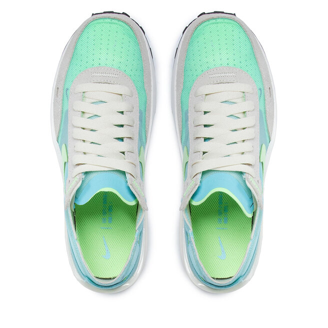 nike waffle one bleached aqua