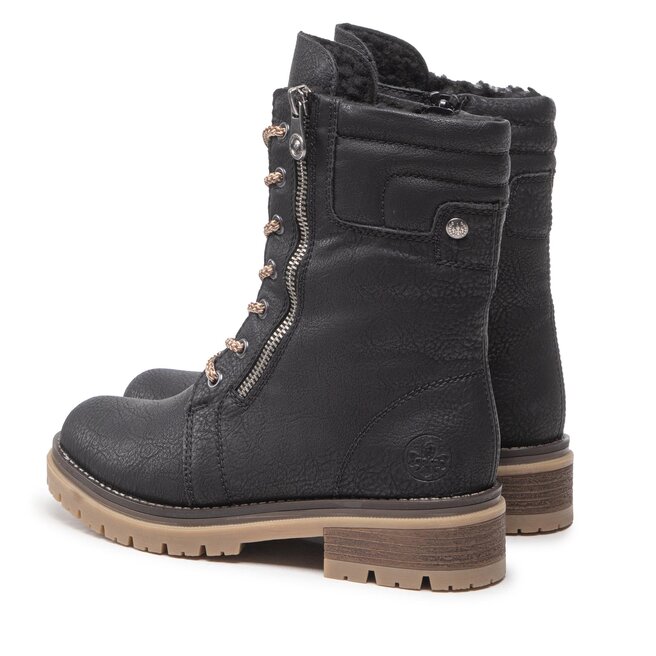 Rieker Туристически oбувки Rieker 70702-00 Schwarz
