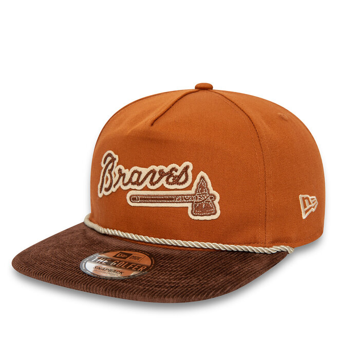 Czapka z daszkiem New Era Cord Golfer Braves - Brązowy