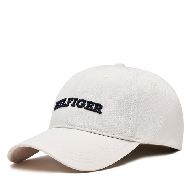 Czapka z daszkiem Tommy Hilfiger Th Monotype Canvas 6 Panel Cap - Szary