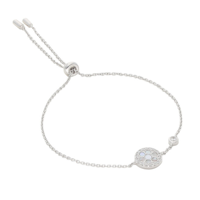 Bransoletka Fossil Glitz Extension - Srebrny