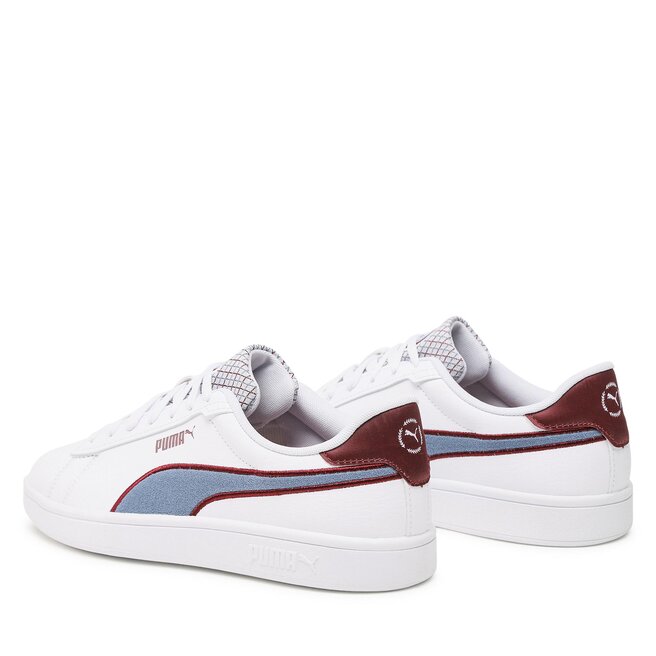 Puma Сникърси Puma Smash 3.0 Retro Prep 389376 01 Puma White/Dive/Wood Violet