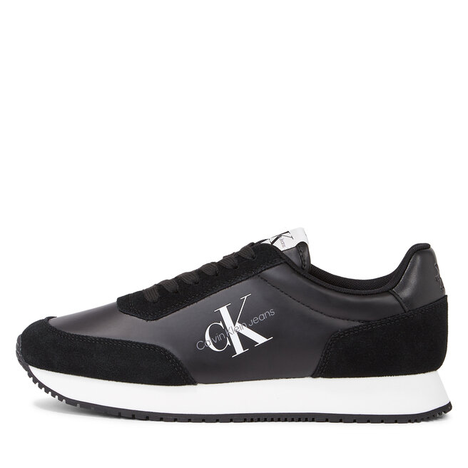 Calvin Klein Jeans Sportcipő Calvin Klein Jeans Retro Runner Low Laceup Ny Pearl YW0YW01056 Black/White BEH