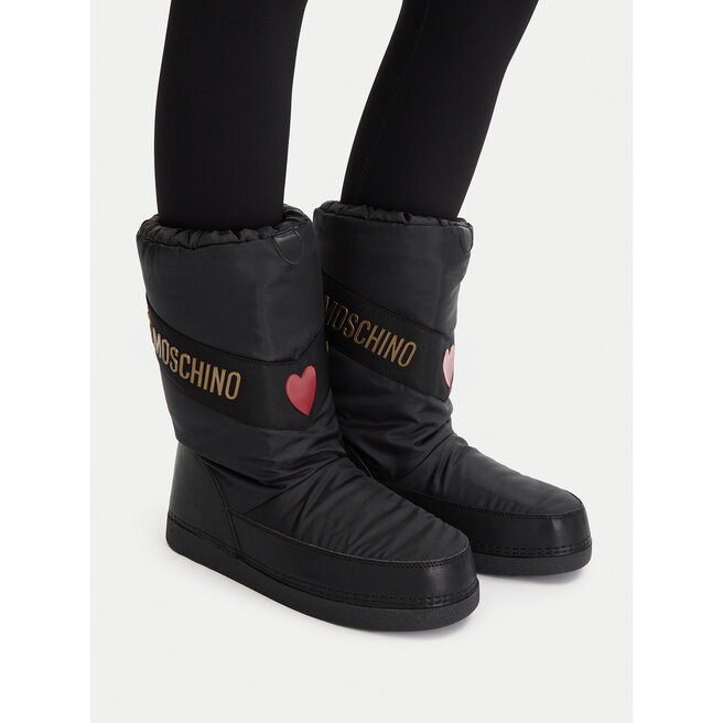 Śniegowce LOVE MOSCHINO JA24032G1NISY000 Czarny - kobiece