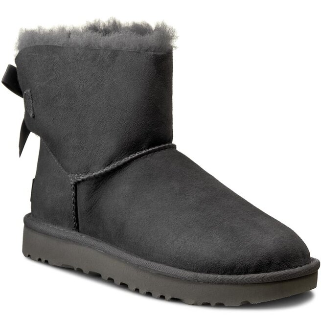 Stivali da neve Ugg W Mini Bailey Bow II 1016501 W Grey escarpe