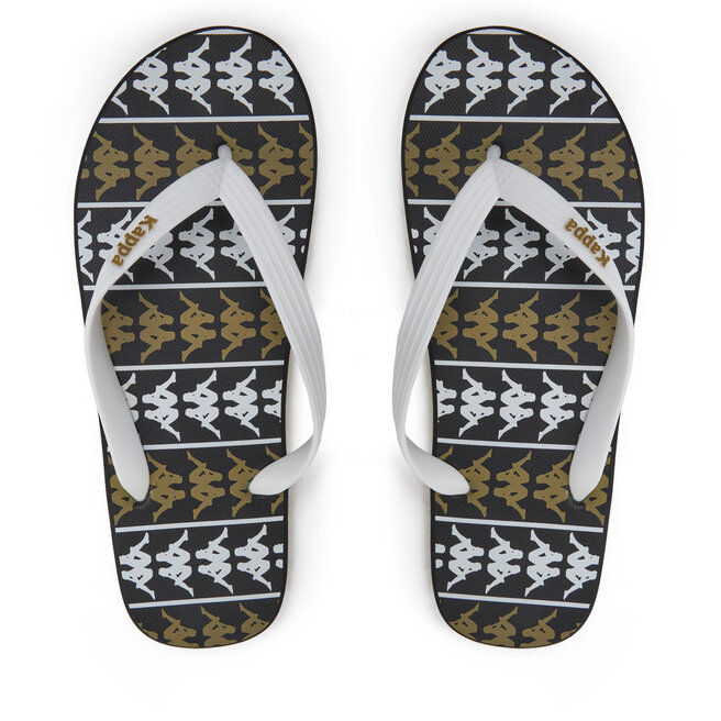 Japonki Kappa 371D2UW White - Black - Green - Kolorowy