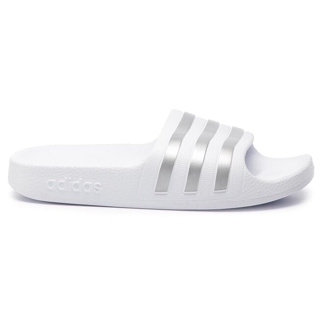 adidas Șlapi adidas adilette Aqua K F35555 Ftwwht/Silvmt/Ftwwht
