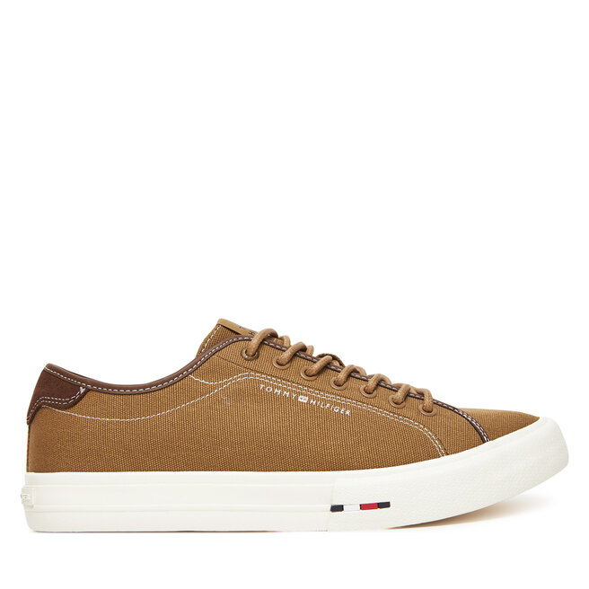 Tenisówki Tommy Hilfiger Hi Vulc Street Canvas - Brązowy