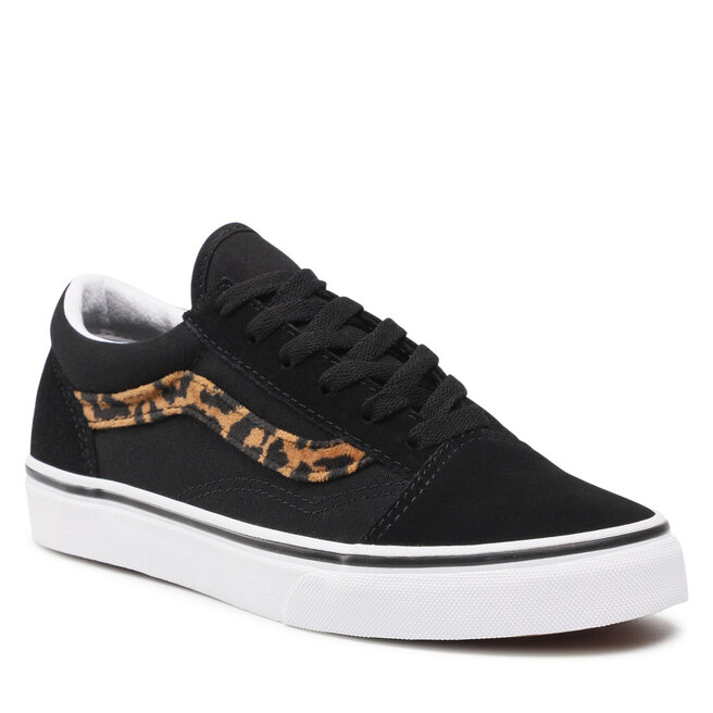 Vans old skool black leopard print discount