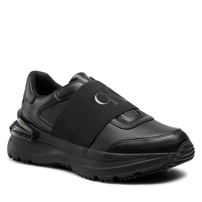 Sneakers Calvin Klein Jeans Chunky Runner Ribbon Lth YW0YW00800 Black/Gun Metal 0GU
