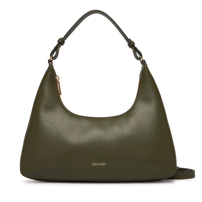 Torebka Calvin Klein Foil Logo Conv Shou?Lder Bag LV04F3272G Beżowy -