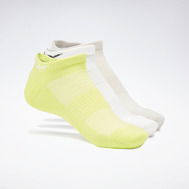 Κάλτσες σοσόνια Unisex Reebok Active Foundation Low-Cut Socks 3 Pairs HD9916 moonstone/white/acid yellow