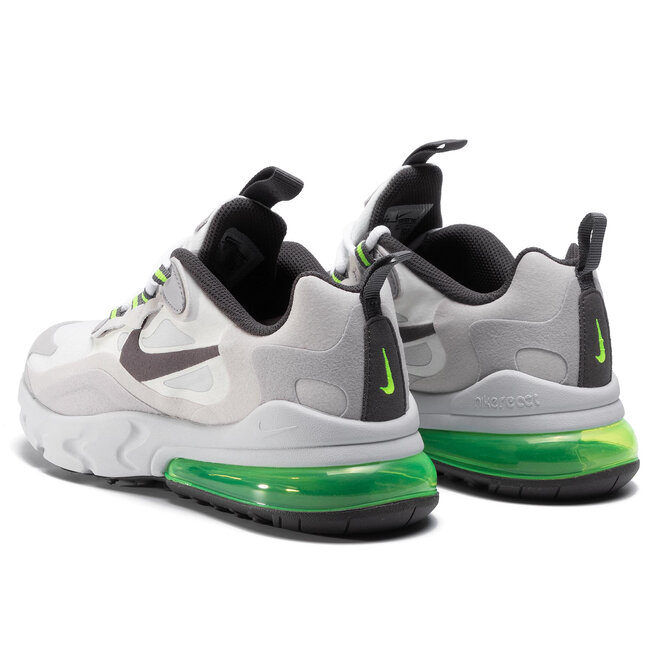 nike 270 react white silver