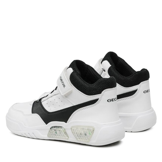 Geox Sportcipő Geox J Illuminus Boy J36GVB 05411 C0404 DD White/Black