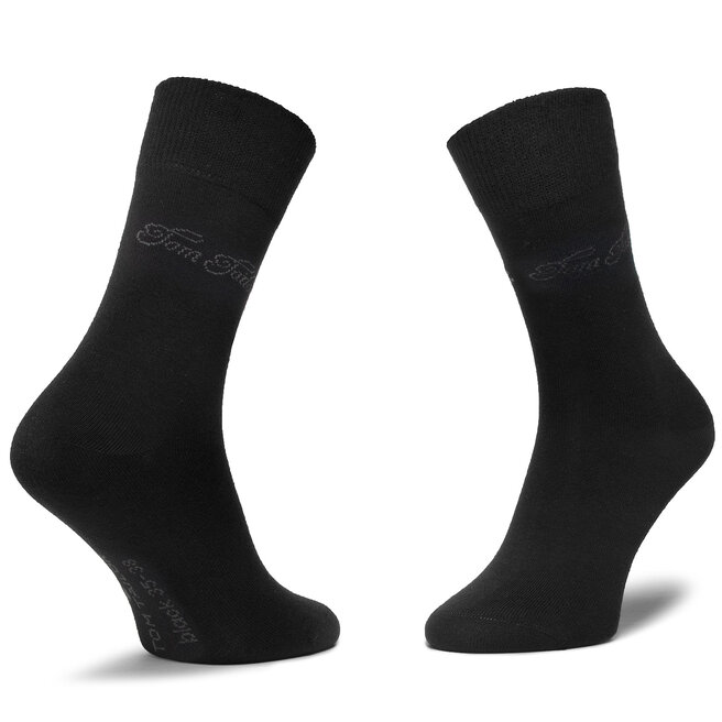 Tom Tailor Súprava 2 párov vysokých dámskych ponožiek Tom Tailor 9702 Black 610