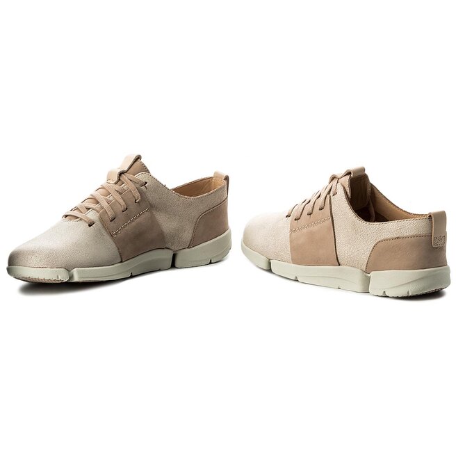 Scarpe basse Clarks Tri Caitlin 261317944 White Combi Leather