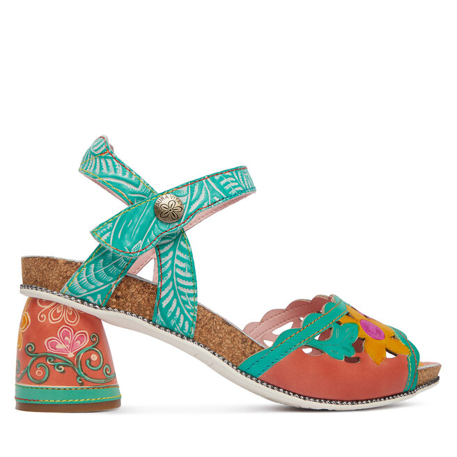 Sandały Laura Vita Framboiseo 34 Różowy - kobiece