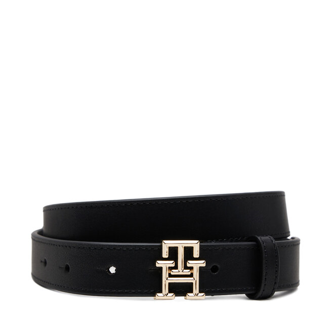 Pasek Damski Tommy Hilfiger Th Logo 2.5 - Czarny