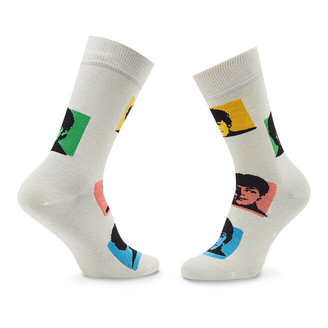 Happy Socks Calzini lunghi unisex Happy Socks The Beatles BEA01-1300 Beige
