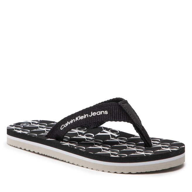Calvin Klein Jeans Flip-flops Calvin Klein Jeans Logo Print Flip Flop V3X8-80156-0058 M Black 999