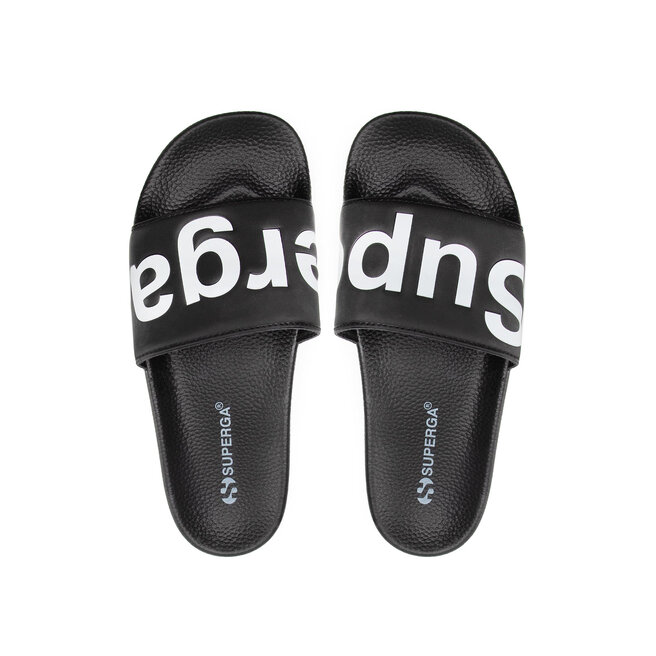 Ciabatte Superga 1908 Slides Polysoft Black White 910 escarpe