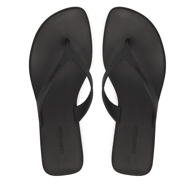 Japonki Calvin Klein Flip Flop Kitten Heel Thong Tpu HW0HW02965 Czarny -