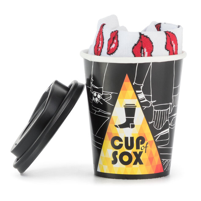 Cup of Sox Чорапи къси унисекс Cup of Sox Daj Buziaka Бял