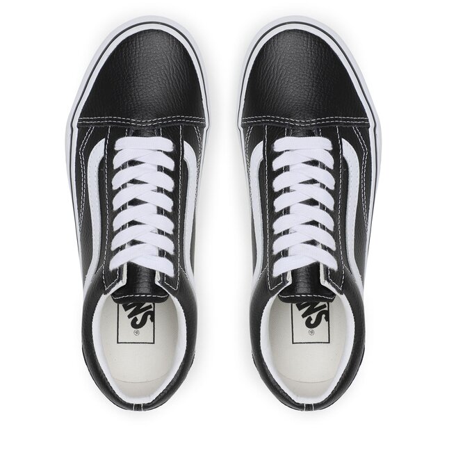 Vans old skool store leather true white