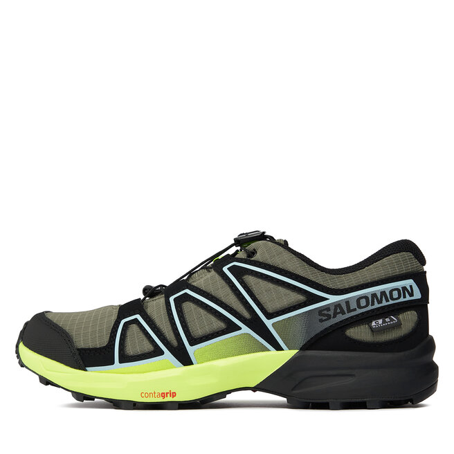 Salomon Boty Salomon Speedcross Climasalomon™ Waterproof L47278900 Deep Lichen Green/Black/Safety Yellow