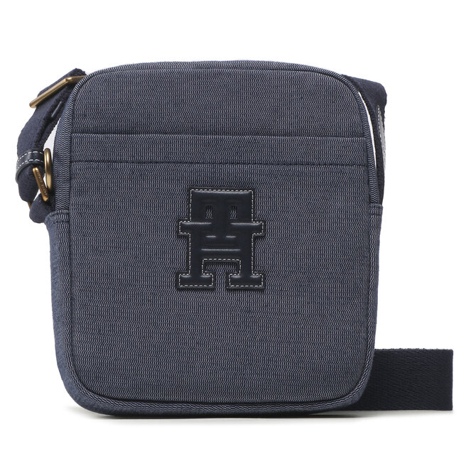 Saszetka Tommy Hilfiger Th Monogram Mini Reporter - Granatowy