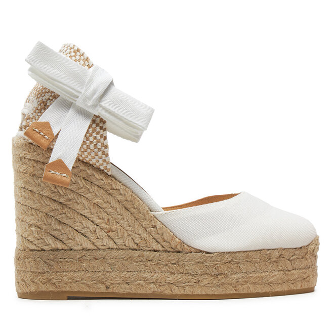 Espadryle Castañer Carina/8Ed/001 - Biały