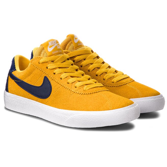 Chaussures Nike Sb Bruin Low AJ1440 700 Yellow Ochre Blue Void