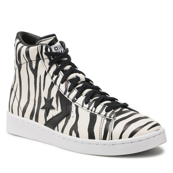 Snīkeri Converse Pro Leather Mid 167934C Egret/Black/White • Eapavi.lv