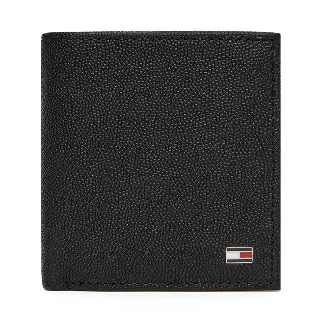 Duży Portfel Męski Tommy Hilfiger Th Flag Trifold - Czarny